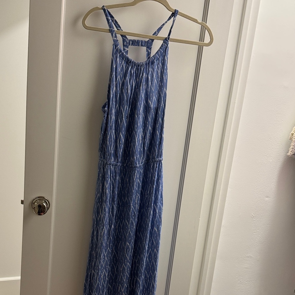 Joie Blue and White Maxi Dress